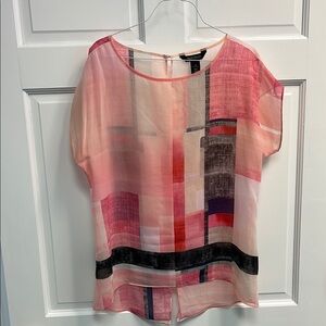 White House Black Market Women’s Fields of Color 2-PC Top Size M